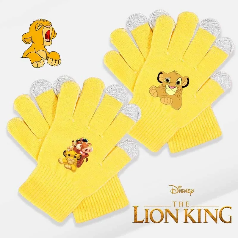 Mufasa lev King Child's Finger Rukavice Disney Movie Cartoon Outdoor Casual Walk Winter Warb Watttleted Ruka