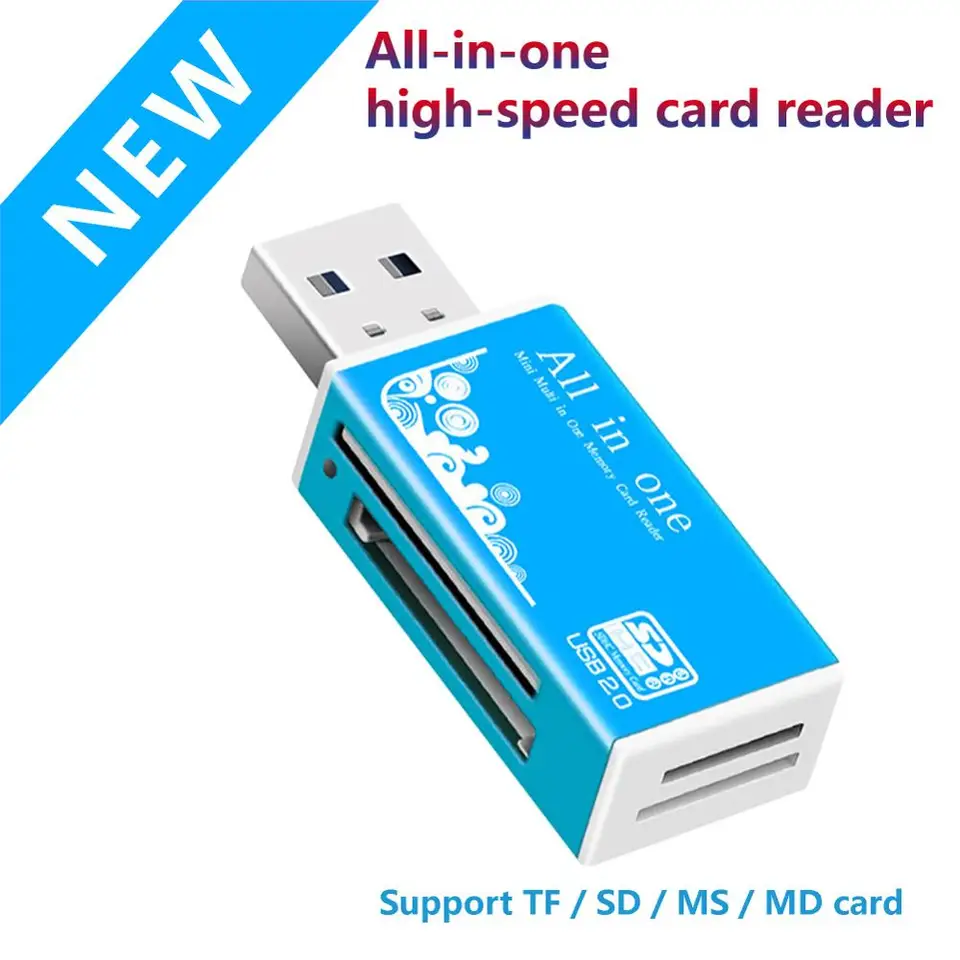 Multi All In 1 Micro USB 2.0 Adaptér čítačky pamäťových kariet pre Micro HC TF M2 MMC MS Pro Duo čítačka kariet