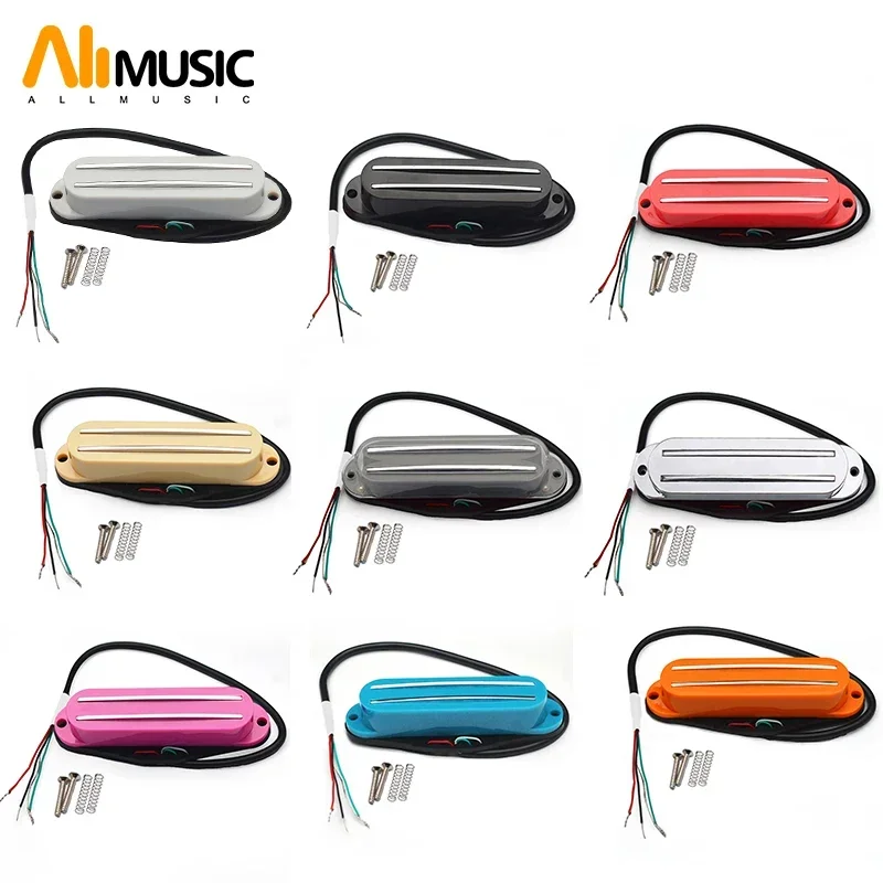 Multi color Alnico 2 Mini Humbucker St Single Coil Veľkosť dvojitá koľajnica 9K 4 Vedenie Výstupnú cievku Štiepenie Alnico II Pickup