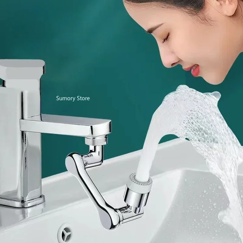 Multifunkcia 1080 ° rotácia faucetového postrekovača hlava 22/24 mm adaptér Faucet Extender Presnapka Splash Bubbler Dysle Kitchen Tap Tools Tools