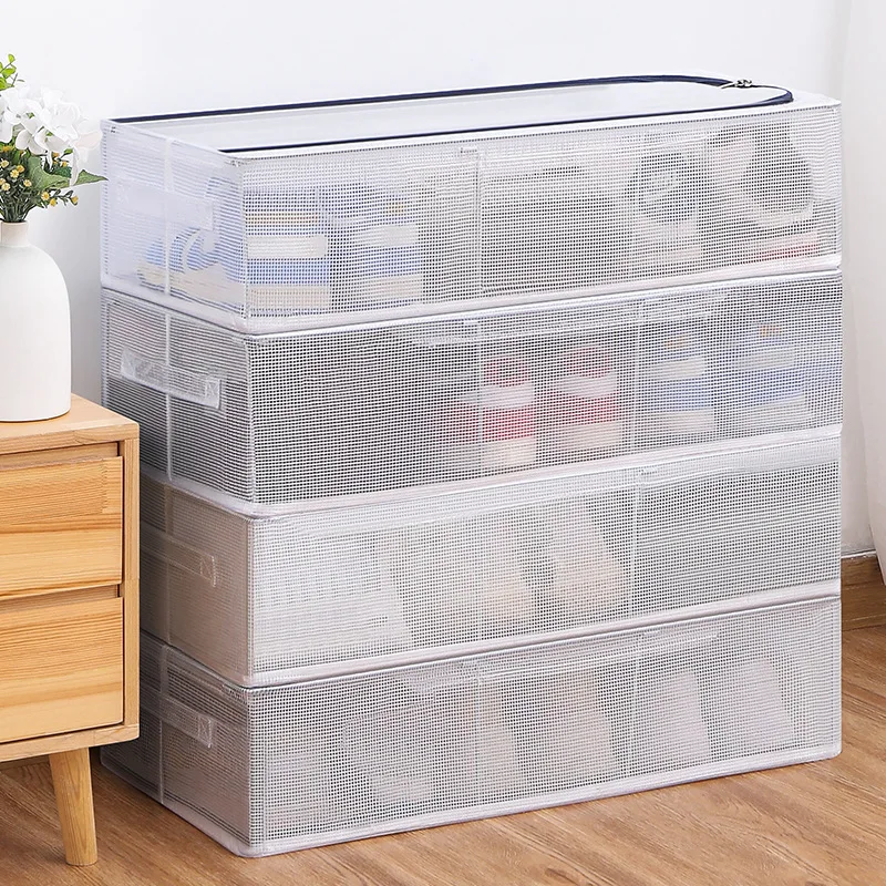Multifunkčná inštalácia bez inštalácie skladovacia skrinka Zhustená prachová odolná v prachovej škatule Domáce oblečenie Storage Box Bed Bottom Bottom