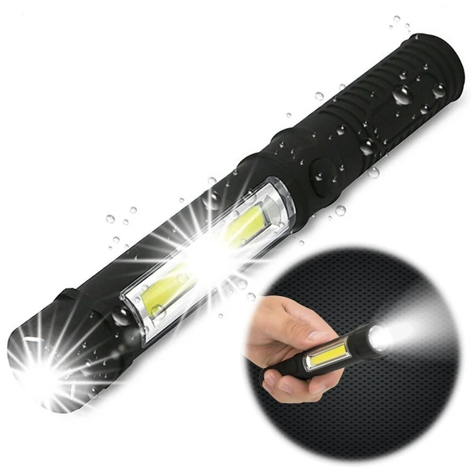 Multifunkčné COB LED Mini pero Light - Pracovná kontrola baterky s baterkou s magnetom a sponou