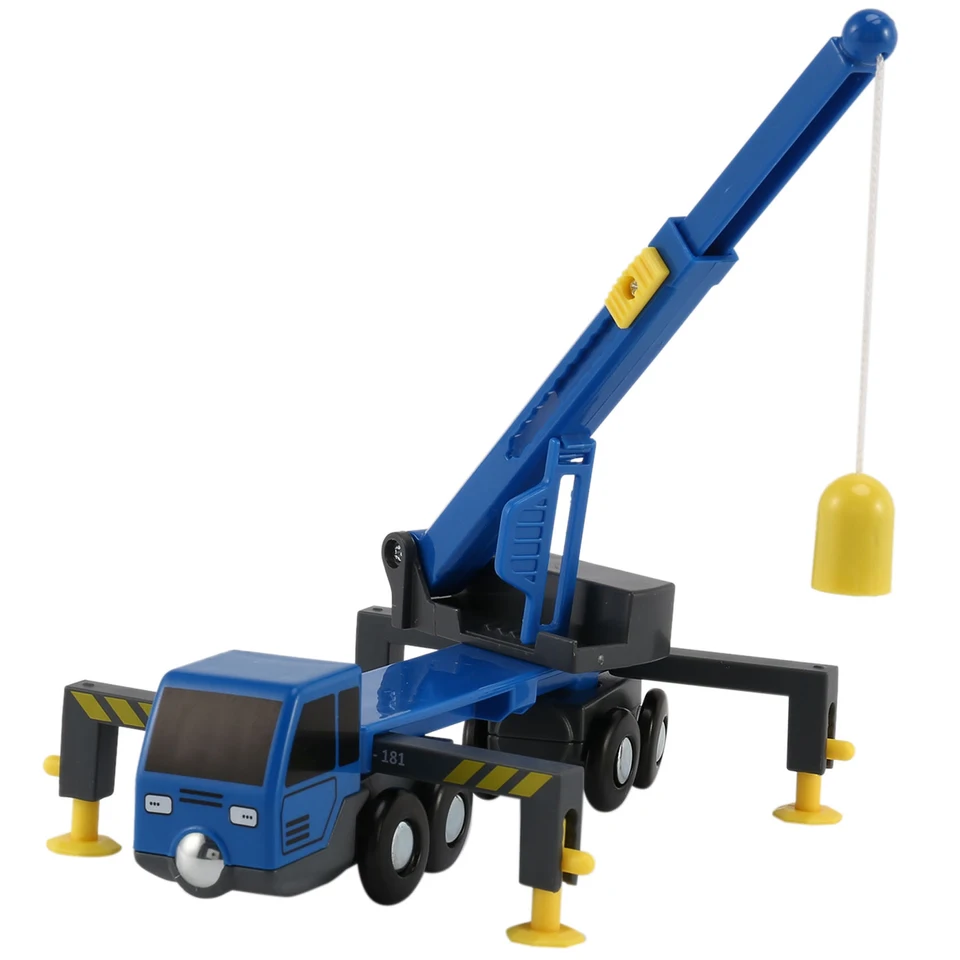 Multifunkčné vlakové hračky Súpravy príslušenstva Mini Crane Truck Toy Vheicles Kids Hray kompatibilná s drevenými stopami Railway