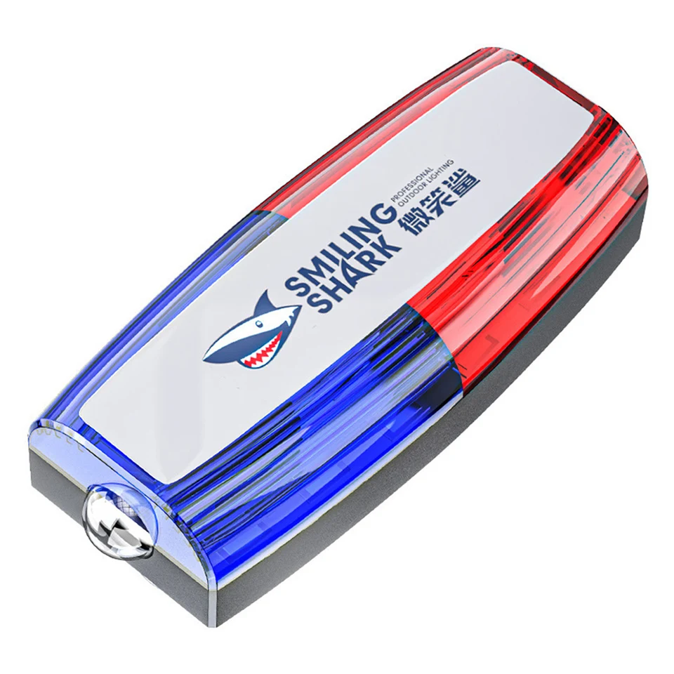 Multifunkčný alarmový bleskový signál Strobe lampa Mini červené modré LED LED Výstražné svetlo USB nabíjanie pre hygienický pracovník hliadka