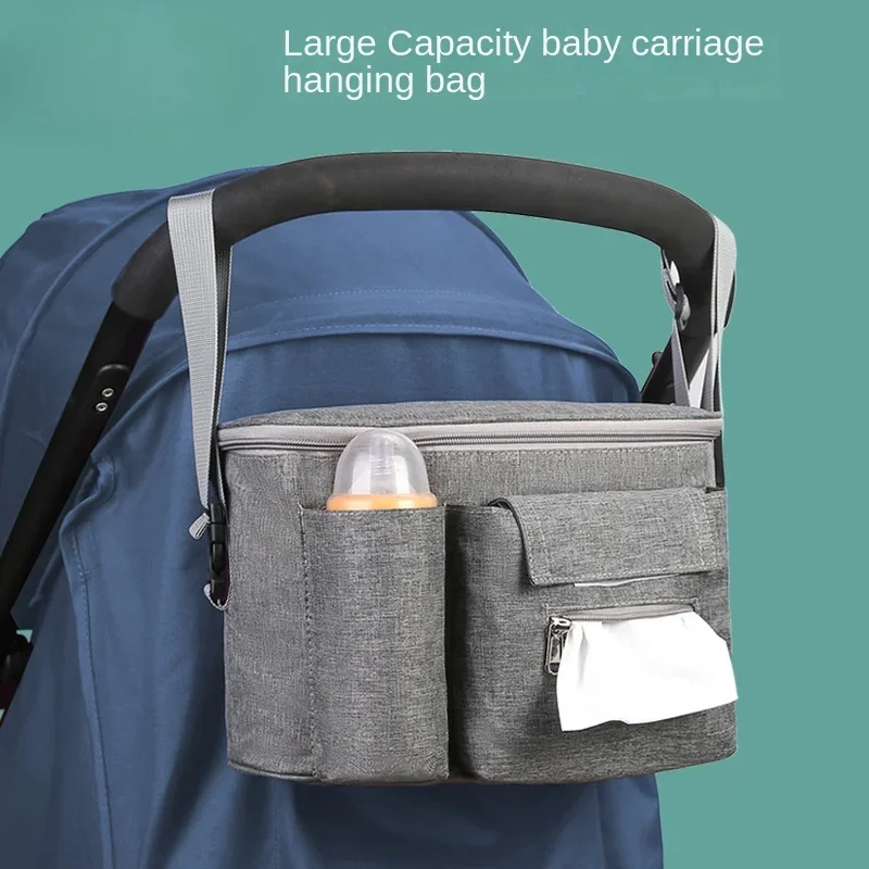 Multifunkčný detský kočík zavesenie vrecka Veľká kapacita prenosný kočík Závesný vrecko Storage Storage Mommy Bag Mommy