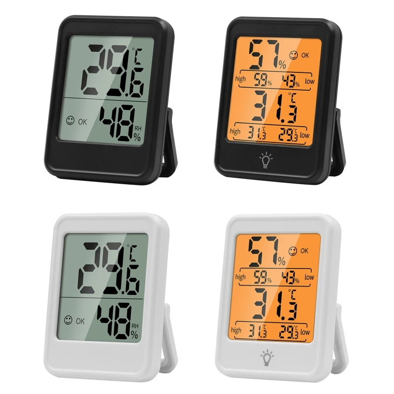 Multifunkčný digitálny teplomer Hygrometer teplota vlhkosti-max-max a minimálny výtlačok