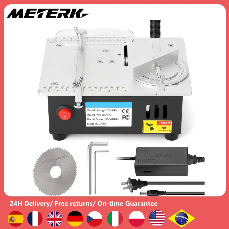 Multifunkčný elektrický stolík SAW Mini Desktop píla DIY DEY WORDORKING LAVE