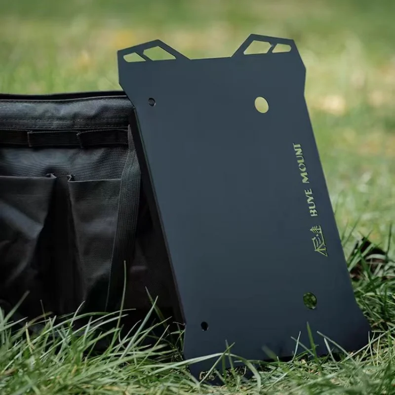 Multifunkčný kempingový stolový doska Outdoor Storage Box Cover Plynový stolový dosku Svetelný stojan