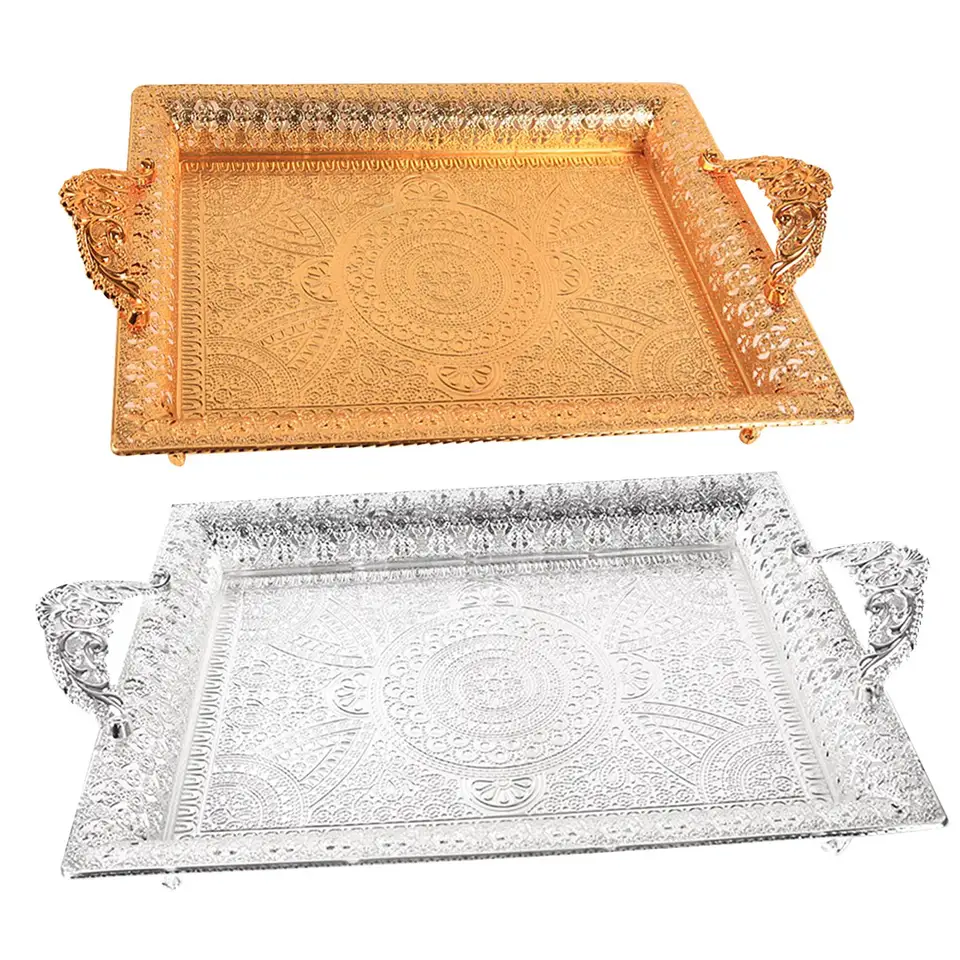 Multifunkčný servírovací podnos, ovocné taniere Platter Vanity podnos dekoratívny podnos klenot