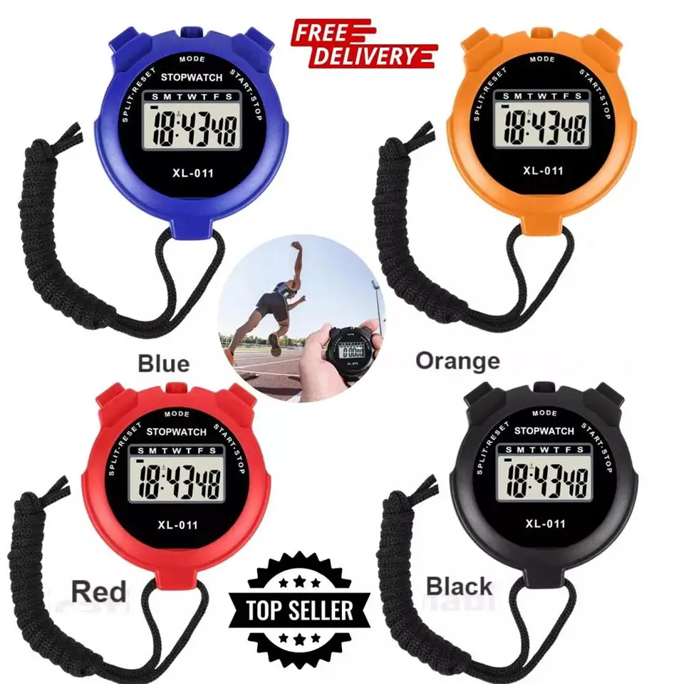 Multifunkčný stopový pult vreckový šport Stopwwatch Digitale Display Fitness Timer Teller Draagbare