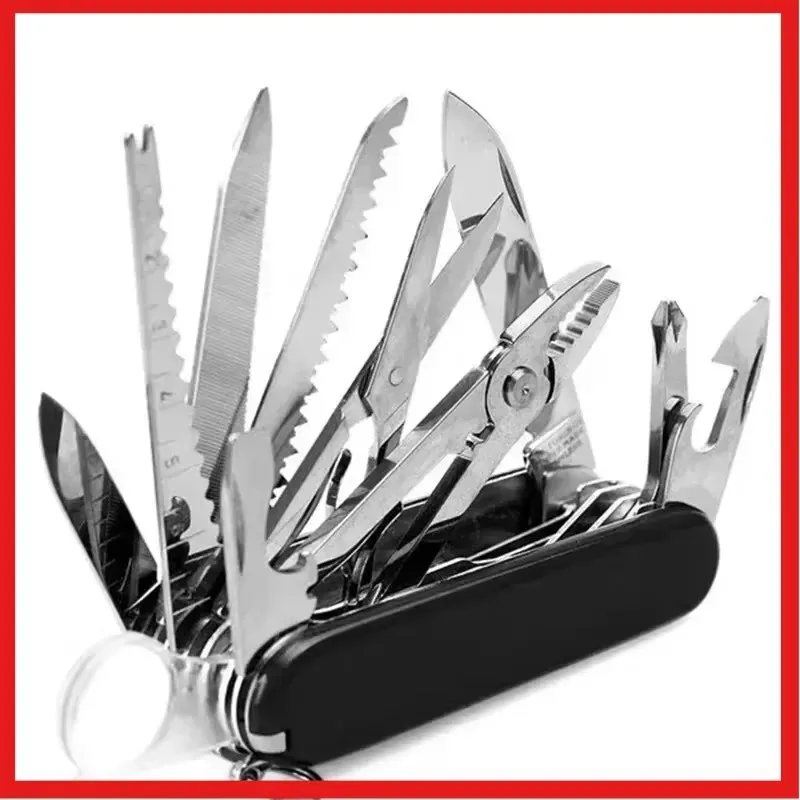 Multifunkčný vreckový nôž 30 Základné funkcie Viacstranné švajčiarske ručné náradie Army Knife Knife Outdoor Camping EDC prežitie nože