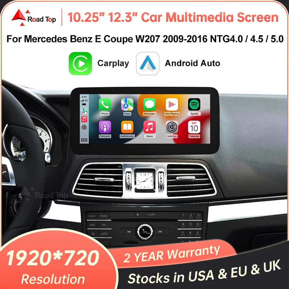 Multimediálna displejová obrazovka pre Benz E Coupe W207 2009-2016 NTG4.0/4.5/5.0