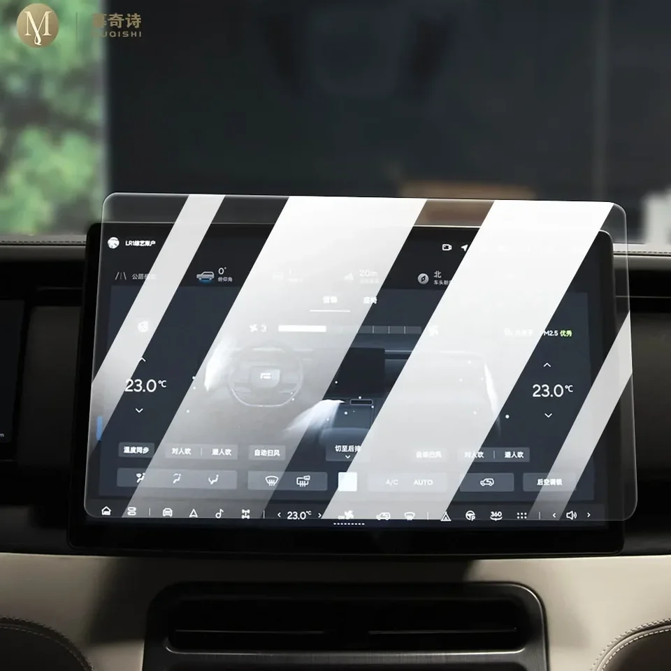 MUQSHI CAR CENTRÁLNA CENTRÁLNA SCRON SCREET Anti Scratch Transparent TPU ochranný film GPS Navigátor pre Polestones 01 23-2025