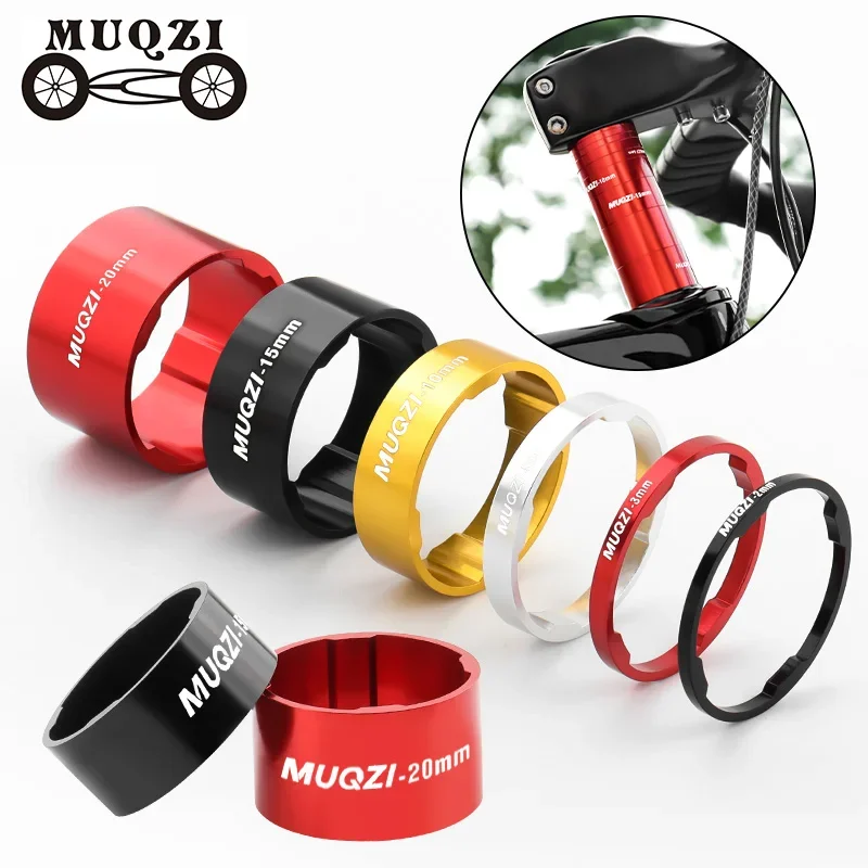Muqzi 3/9ks headset Spacer Spacer MTB Cesta Washher Washher 2 mm 3 mm 10 mm 15 mm 20 mm pre 28,6 mm výšku vidlice THIM