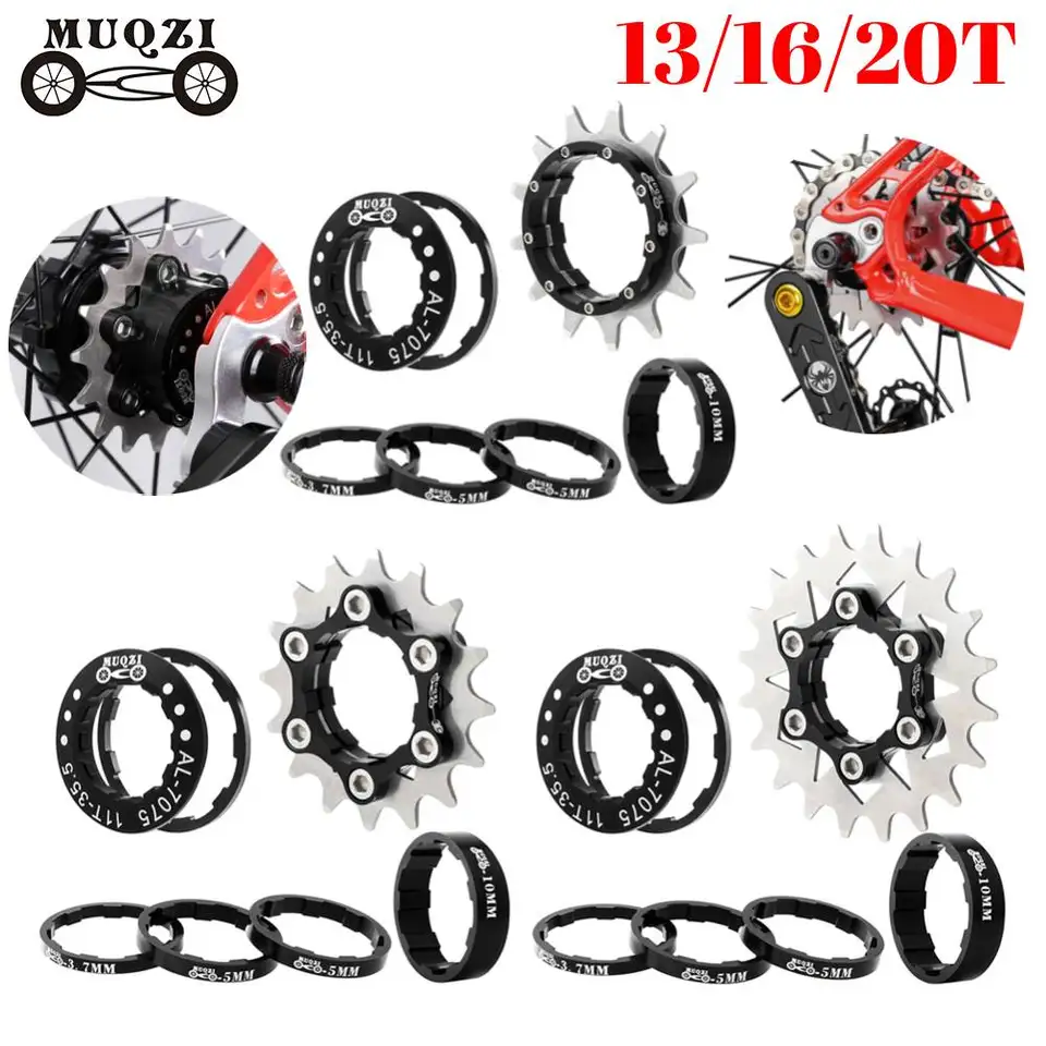Muqzi s jednou rýchlosťou konverzná súprava s jednou rýchlosťou kazety COG 13T 16T 20T MTB Freewheel Bike Cycling Cycling Bicycle zotrvačník COG