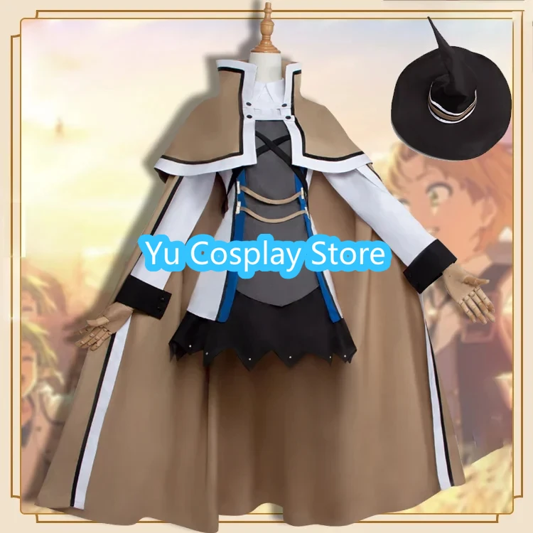 MUSHOCU TENSEI: Reinkarnácia nezamestnanosti Cosplay kostým Roxy Migurdia Cloak Saets Suit Halloween Karneval uniformy na mieru vyrobené