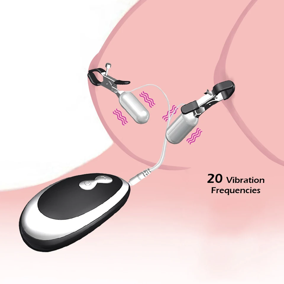 Muti frekvencia Vibrátor Vibrátor Vibračné vsuzy svorky klip stimulácie prsníka Stimulácia ženských pohlavných hračiek