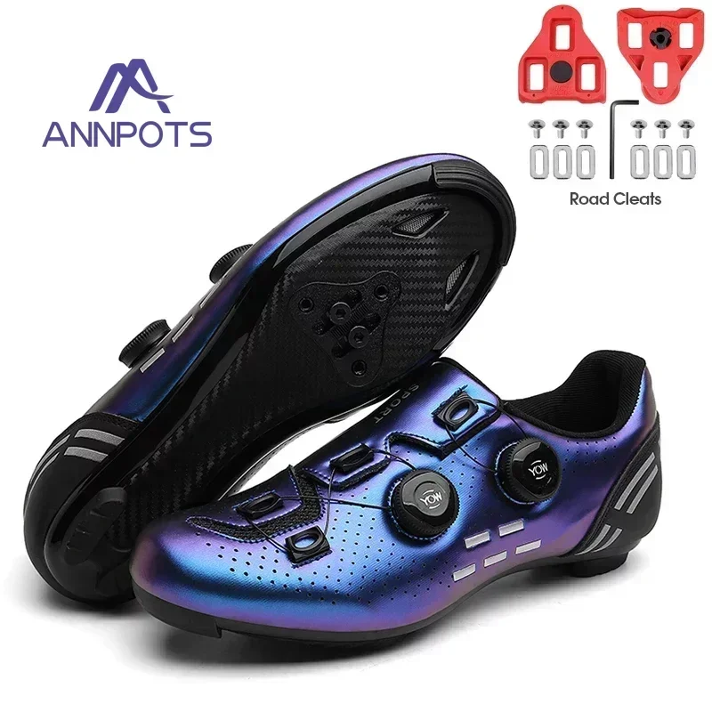 Muž MTB ploché topánky s klilickami rýchlostný trasa Cycling tenisky Ženy Road Dirt Bike Cestwear Cyklistick