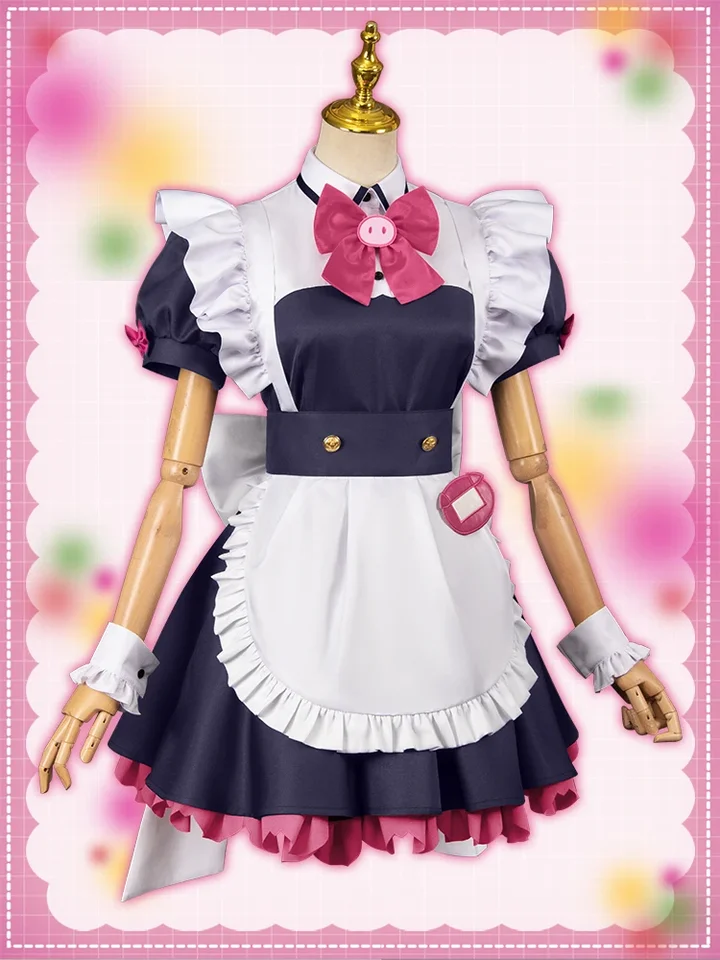 Muž Ranko Cosplay šaty roztomilý kostým s plným setom Akiba Maid War Anime Rola Mannen Rano kostým pre ženy/dievčatá v zásobách UY5688