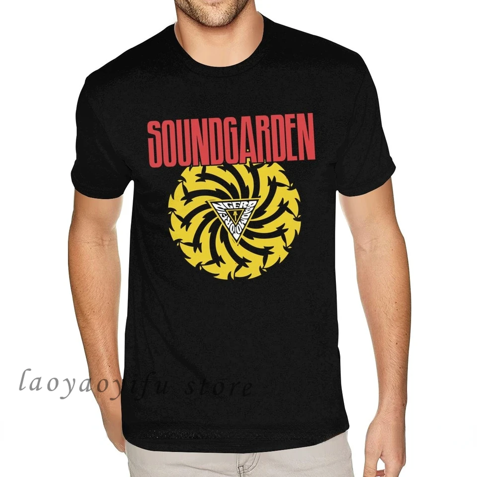 Muži 80. rokov retro T tričko Soundgarden American Rock Band Grafické tričká Homme Príležitostné nadmerne nadmerné rukávy Tees Roupas Masculinas