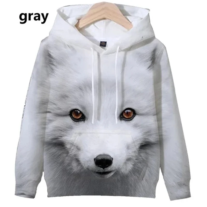 Muži a ženy Príležitostné mikiny líšky Animel 3D tlač mikiny mikiny pánske harajuku oblečenie s dlhým rukávom Streetwear Stretwear Strieška s kapucňou