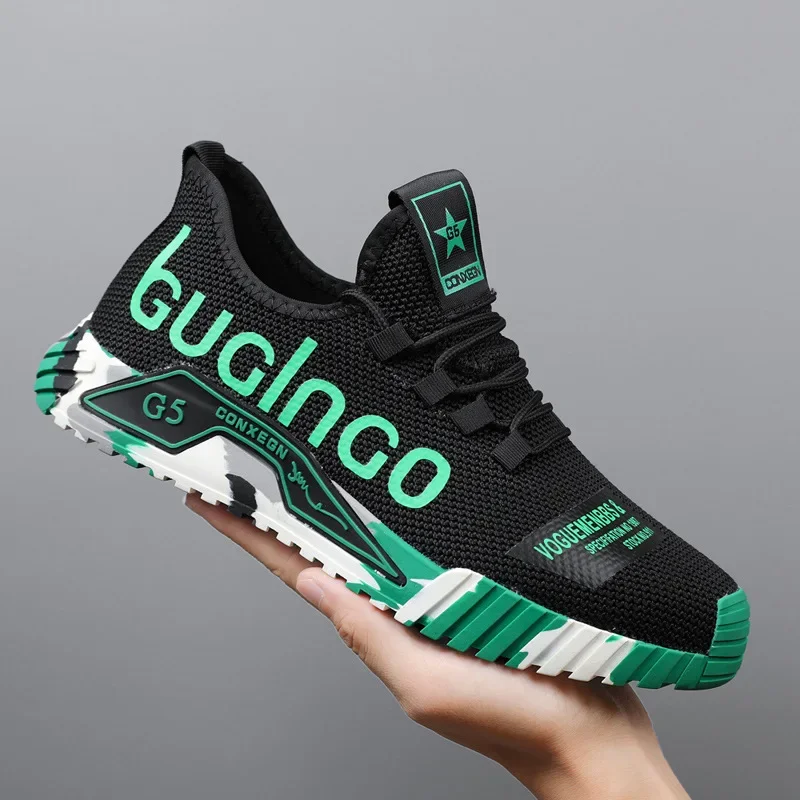 Muži bežecké topánky šnurujú muži športové topánky ľahké pohodlné priedušné chôdze tenisky Tenis Masculino Zapatillas hombre