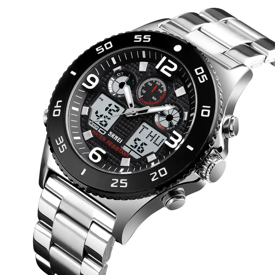 Muži digitálne hodinky luxusná značka Skmei stopwatch chronograph Sport Wristwatch Fashion Pánske mužské náramok