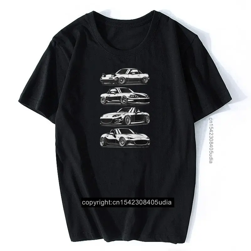 Muži generácie tričiek. MX5 miata vtipné tričko Novinka tričko Ženy Men Cotton Tees Tops Harajuku Streetwear