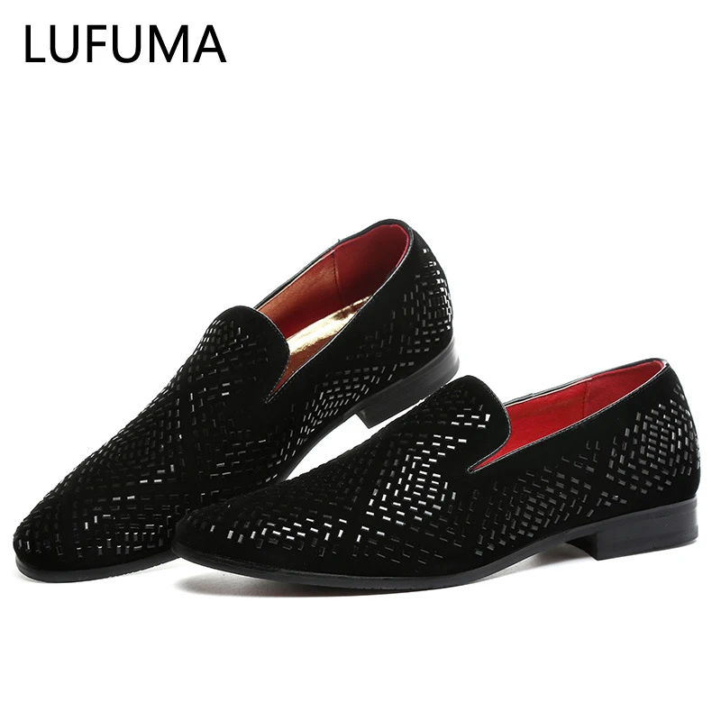 Muži módne loafer topánky Party šaty Príležitostné kamienko špicaté špičky na nohách Plochne priedušné párty topánky Zapatos hombre