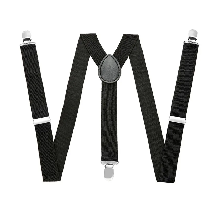 Muži podväzky Vysoké elastické nastaviteľné 3 silné sponky Suspender Strpender W HOUGHERS Struby