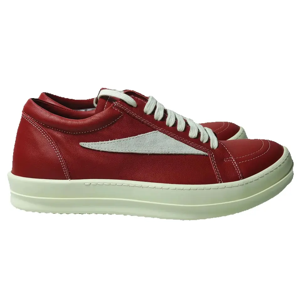 Muži príležitostné topánky Originálne kožené šnurovanie žien luxusné tenisky High Street Jeseň Flats čierna biela platforma Owen Designer Shoes