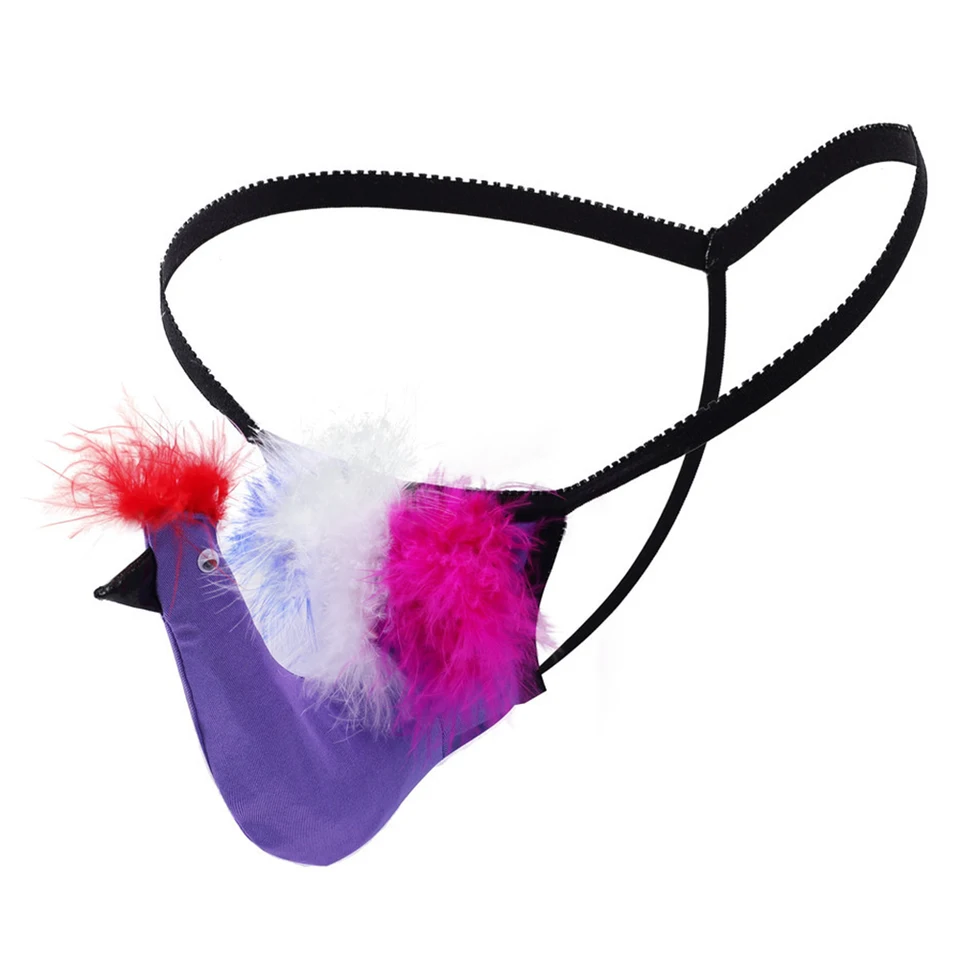 Muži sexy g string Cueca Creative Cartoon Bird Petouch TECH Priedušné nohavičky spodky spodky