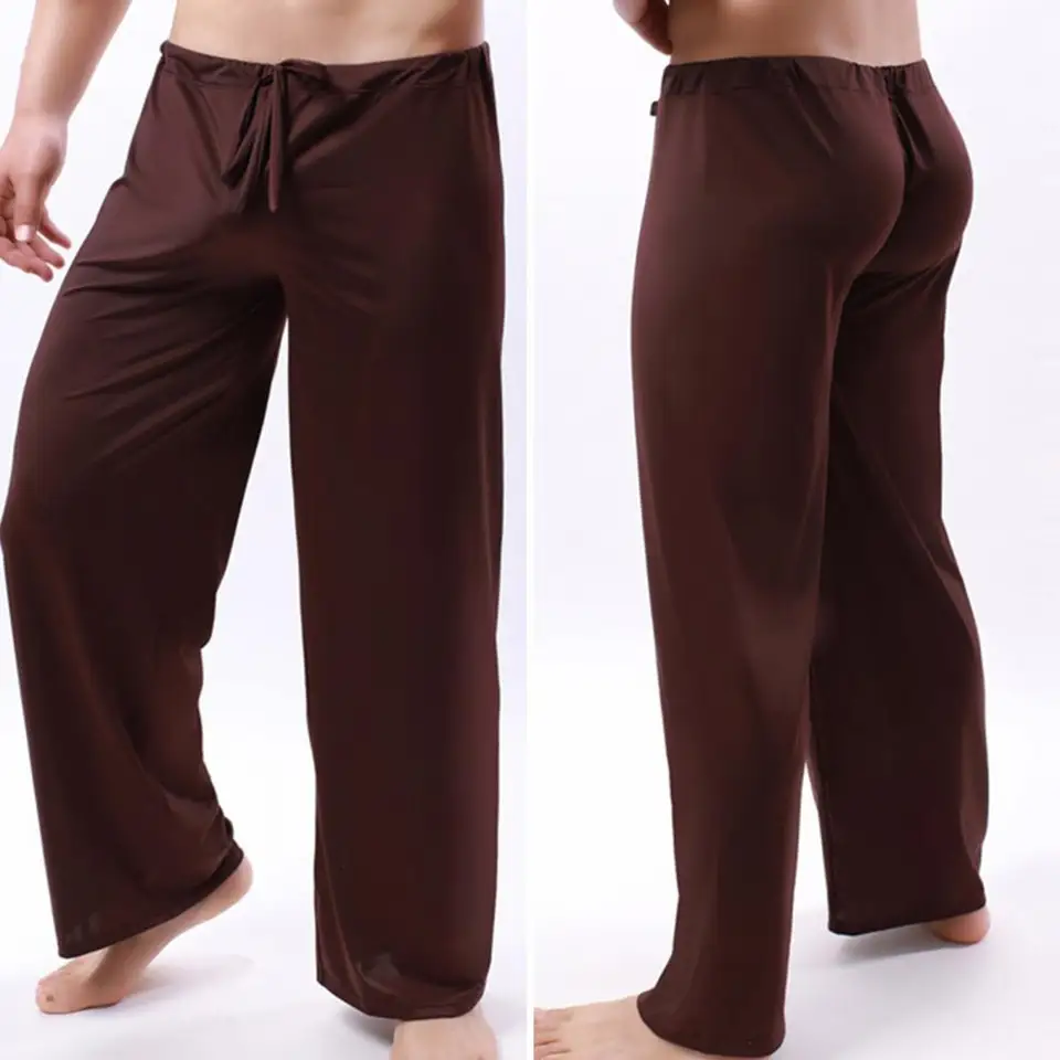 Muži tepláky módne mäkké pyžamové nohavice pre mužov Rýchlo suché priame mužské muži Panty Pants Men