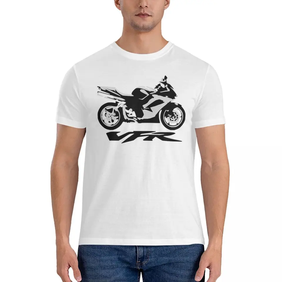Muži tričko VFR Vintage 100% bavlnené odpaliská s krátkym rukávom Motocykle motocykle motocykle motocykle posádky posádky pre dospelých