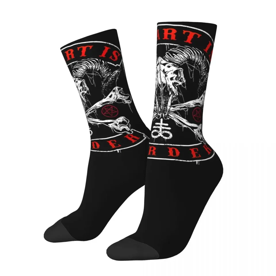 Muži tvoje umenie je vražda Deathcore kapely ponožky teplé móda Death Metal ponožky hip hop Merch Middle Tubestockings narodeniny darček