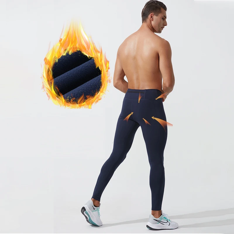 Muži v telocvični Športové pančucháče, ktoré vedú legíny tepelné kompresné nohavice Muž Tréning basketbalové pančucháče Fitness Leggings Man Sportswear