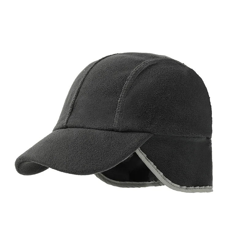 Muži veľké hlavy Čalúnené teplé baseballové čiapky Cold Duck Tongue Hat Winter Wind -odolný uch ochrana ucha Zhruba potriasané zamatové klobúky zŕn