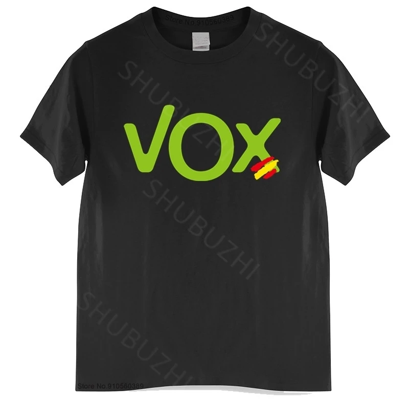 Muži čierne tričko-logo Roly Vox Španielsko Najnovšie módne mužské tričko bavlnené tričko Mužské letné módne tričko Euro Veľkosť