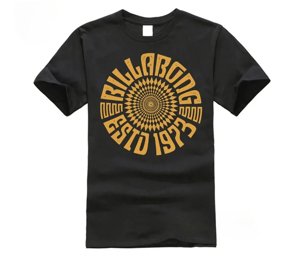 Muži ženy Billa Bong Spirit Walker Print Tee Letné bavlnené tričko s nadmerne veľkým rukávom Tričko Tričko Topok oblečenie muž