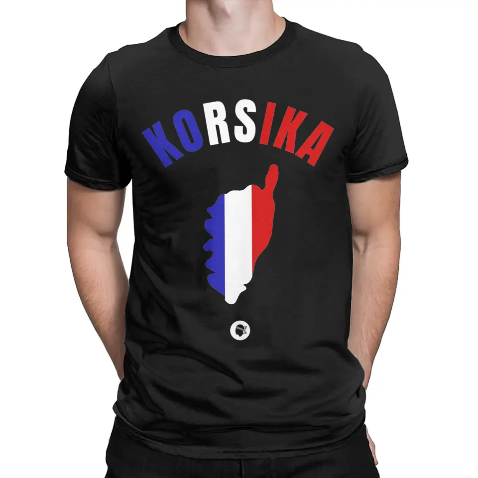 Muži ženy Corse France Korsika T košeľa bavlnené grafické tlačové tričko oblečenie oblečenia