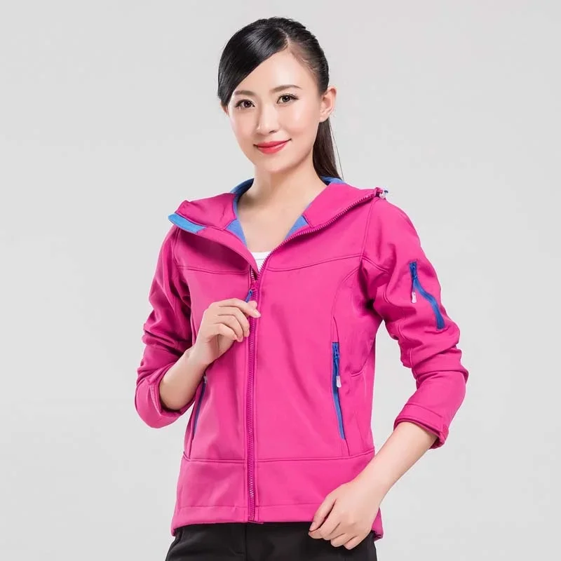 Muži ženy jeseň vonkajšie vonkajšie softshell turistické bunda Športové vodotesné bundy fleece windbreaker Trekking Camping Coats JM07