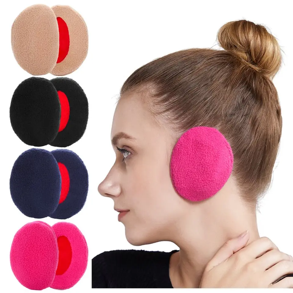 Muži ženy Kids Zimné fleece uši cover bez kapely uší ohrievače uši