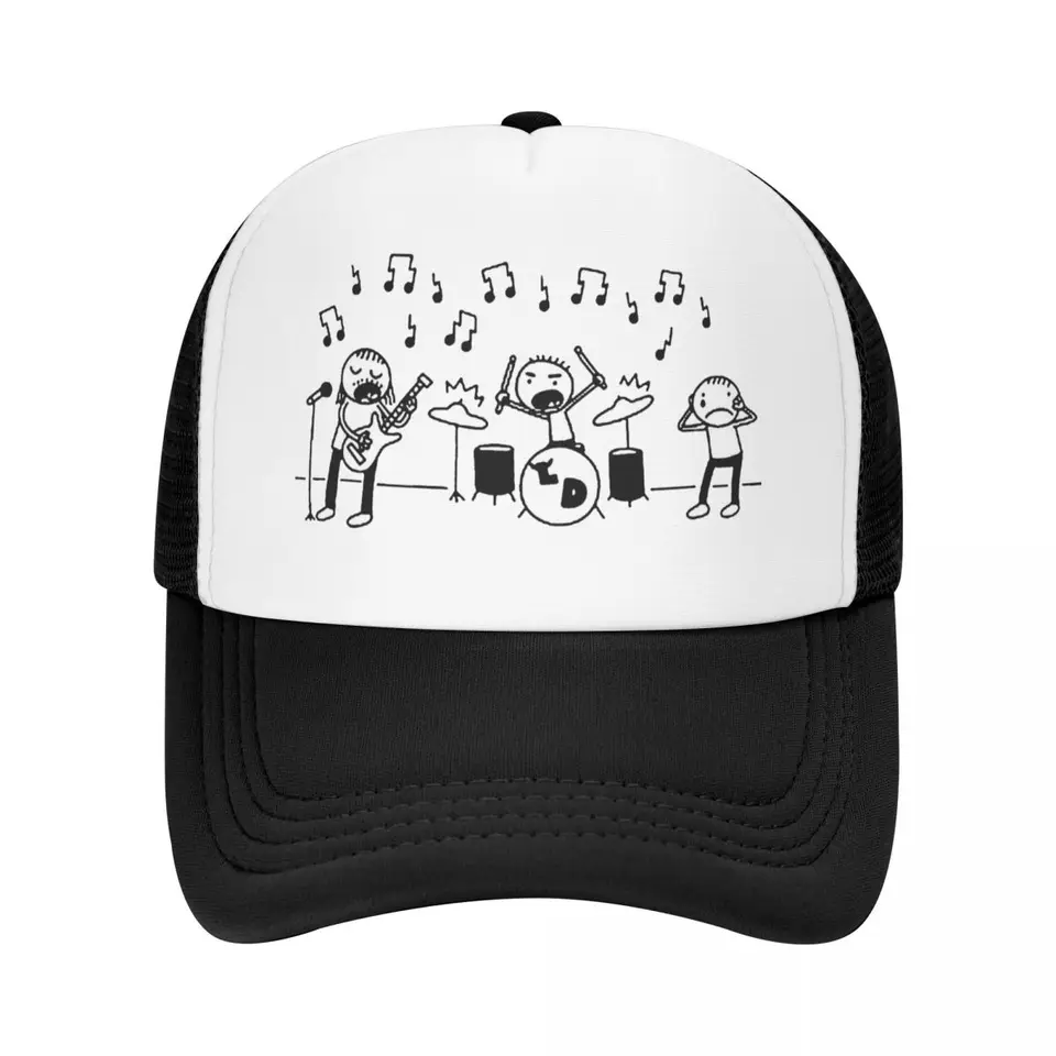 Muži Ženy, ktoré prenášali Diper Logo Music Trucker klobúky hip-hopová mriežka baseballová čiapka Denník wimpy klobúk slnečný klobúk nastaviteľná športová čiapka