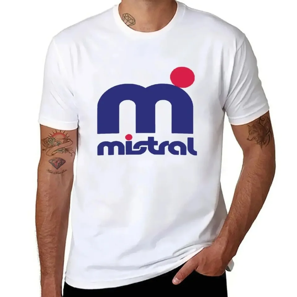 Muži ženy Mistral Surfing Tee Letné bavlnené tričko s nadmerne veľkým čiernym rukávom Tričko Značka Tričko Tričko Top oblečenie Homme