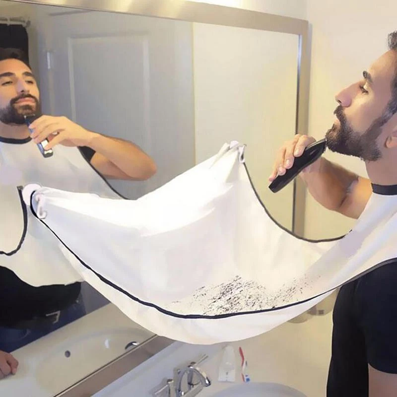 Mužské holenie a strihanie vlasov zástera brada Catcher Cape Bib Mirror Suct Cup zástera Muž Čistá zástera Kúpeľňa Organizátor Nástroje