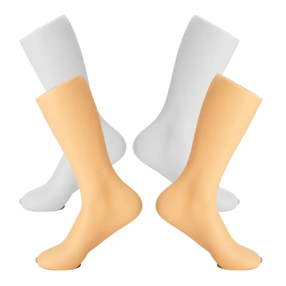 Mužské nohy nohy nohy Foot Mannequin Sock Displej stojan Opätovné použiteľné nohy Hračky odolné nosidlá pre predstavenie obchodných obchodov s obchodnými obchodmi