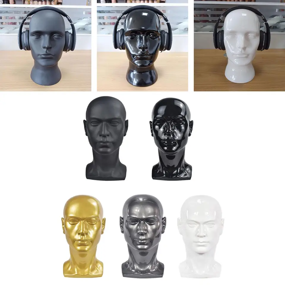 Mužský figurínový kaderníctvo hlavy na hlavu na hlavu pre stolové okuliare v parochni Parochňa Parochňa Model Model Model figurína manekýn Manikin