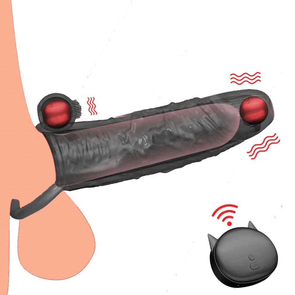 Mužský penis Vibračný prsteň penis penis Dick Rale Less DeLese EJACULÁCIA Zväčšenie kondómov duálne penetrácia dildo vibrátor dospelých Sexuálne hračky