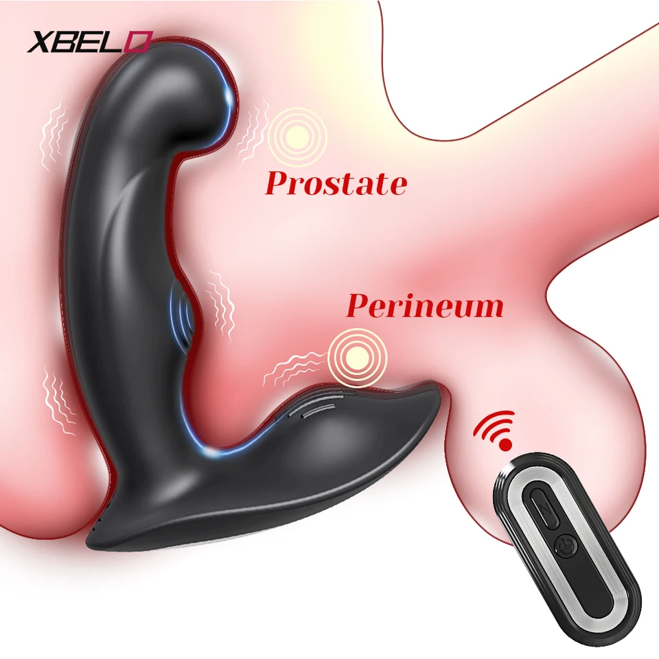 Mužský vibračný zadok plužná zástrčka Prostat Massager diaľkové ovládanie análny vibrátor pre homosexuálov Perineum Massager Sex Hray pre mužov