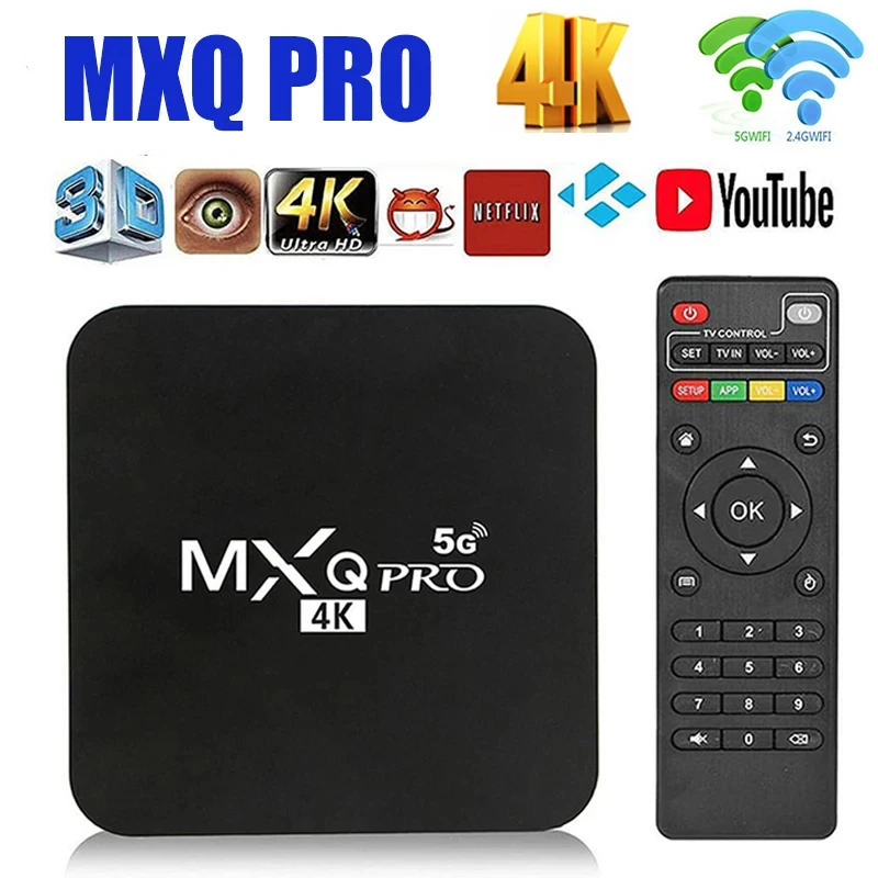 MXQ-PRO SMART TV box Android Dual WiFi 2GB RAM 16 GB ROM 3D YouTube Player 4K Set Top Box Smart TV Box Global Version